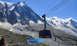 Hochtour Mont Blanc - Mittelstation Plan de l' Aiguille